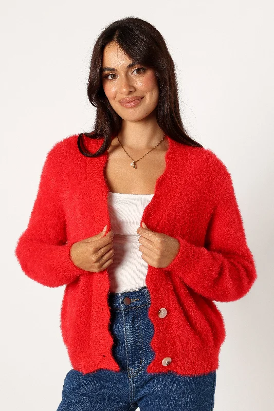 Clara Cardigan - Red