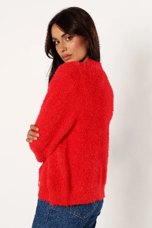 Clara Cardigan - Red