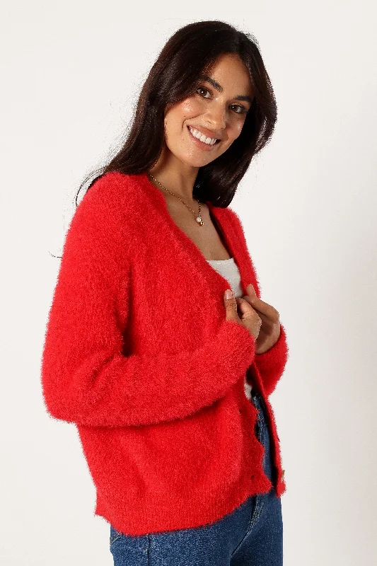 Clara Cardigan - Red