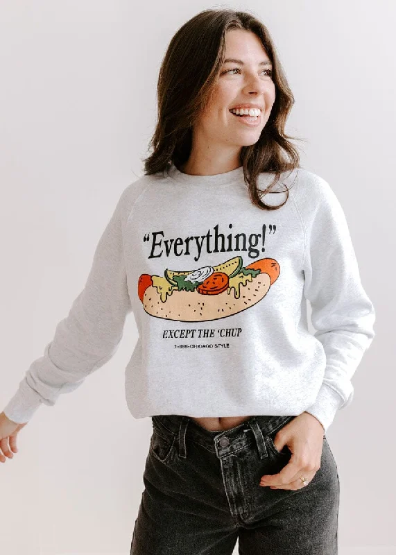 ""Everything"" Chicago Sweatshirt - White Heather