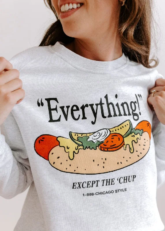 ""Everything"" Chicago Sweatshirt - White Heather