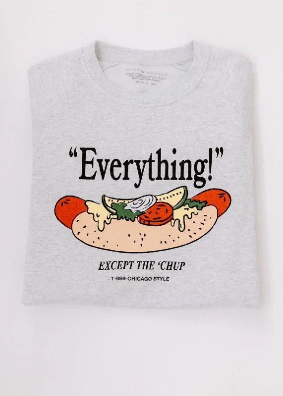 ""Everything"" Chicago Sweatshirt - White Heather