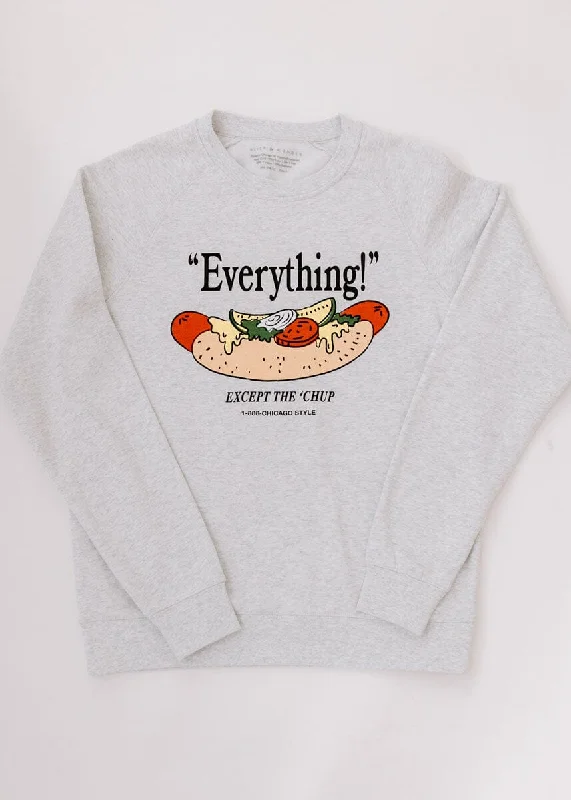 ""Everything"" Chicago Sweatshirt - White Heather