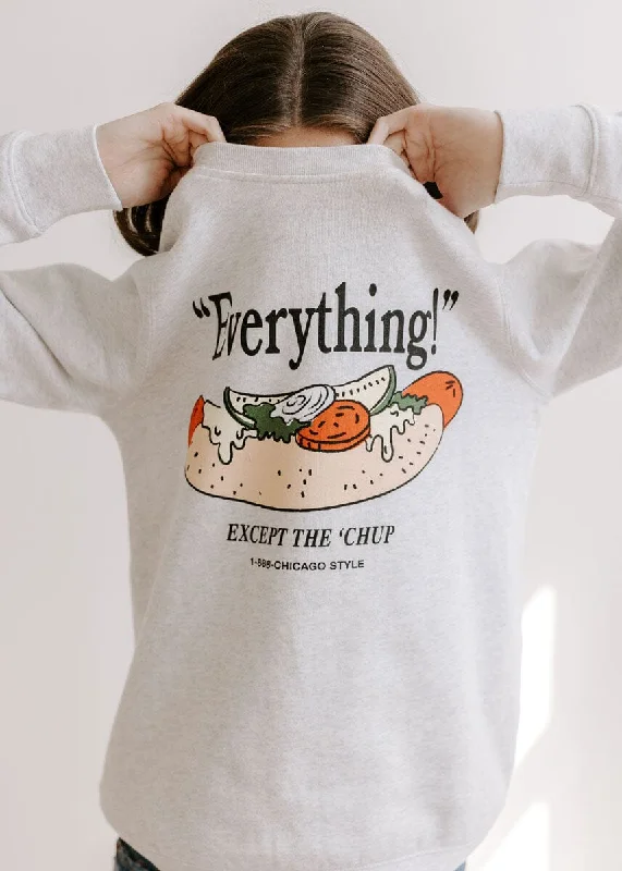 ""Everything"" Chicago Sweatshirt - White Heather