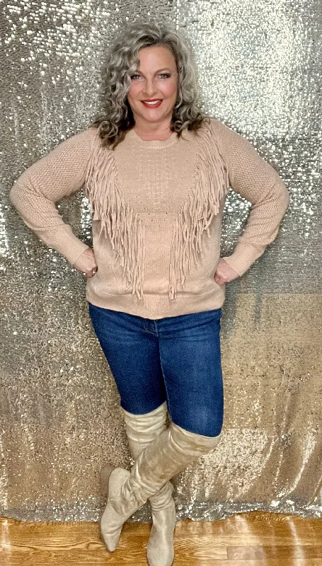 Fun With Fringe Sweater