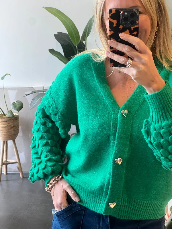 Green with Envy Knit Cardi