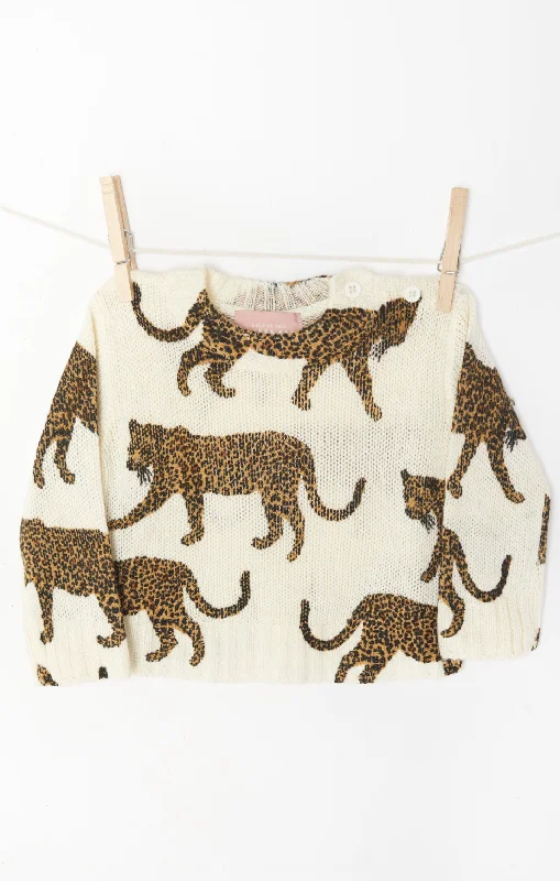 Mini Arroyo Sweater ~ Tossed Leopard Knit