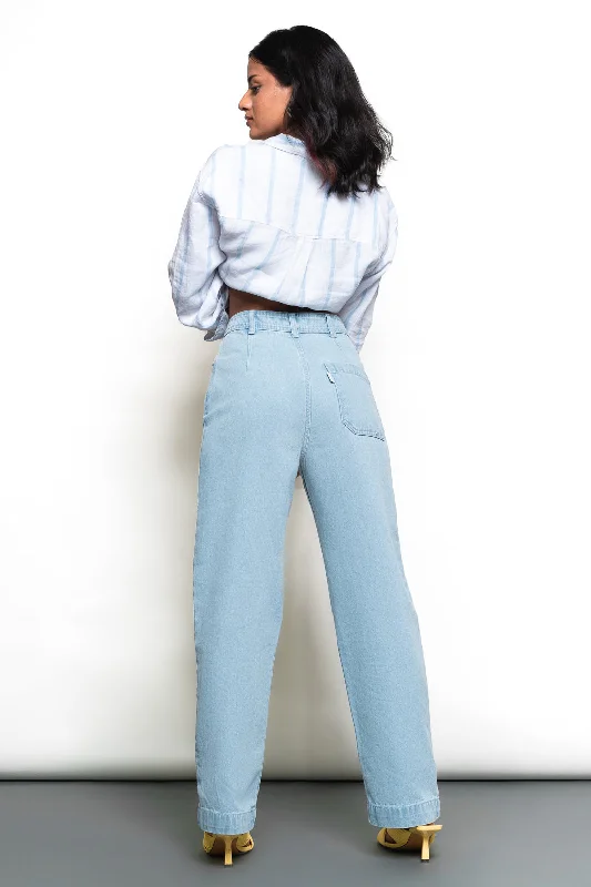 Airy Blue Straight Fit Jeans