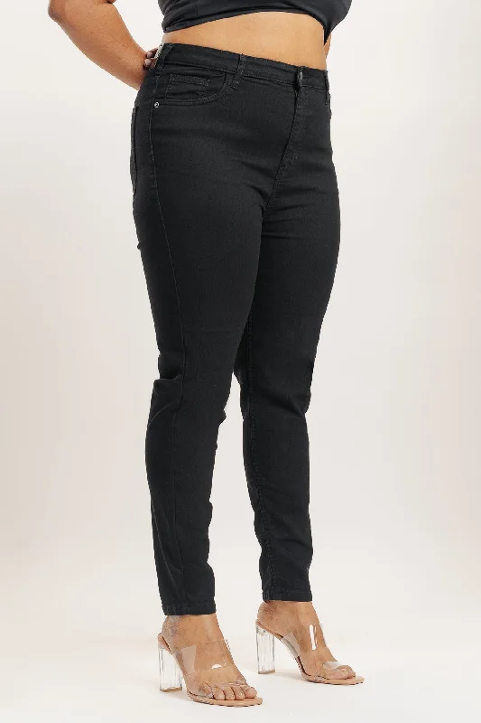 Black Skinny Curve Jeans