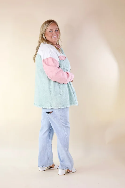 Judy Blue | Retro Edge 90's Ripped Knee and Back Straight Leg Jeans in Light Wash