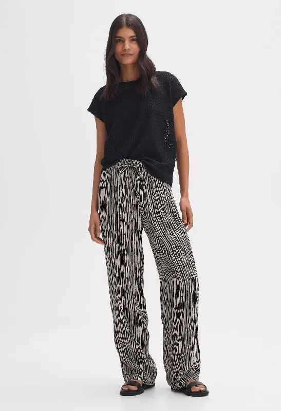 Manilo Stripe Wide Leg Palazzo Pants