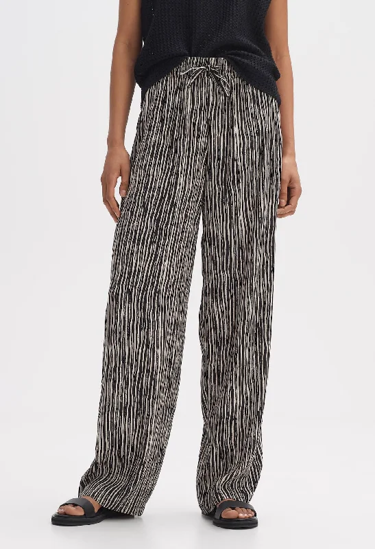 Manilo Stripe Wide Leg Palazzo Pants