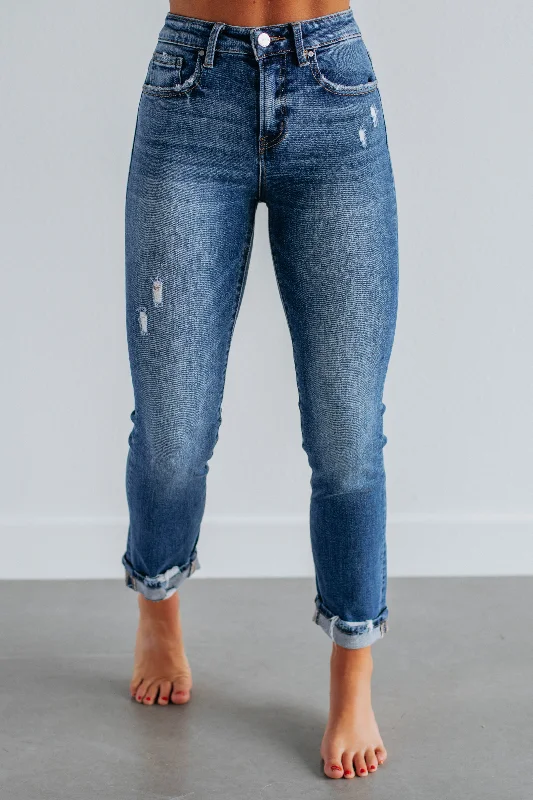 Monica Risen Jeans - Dark Wash