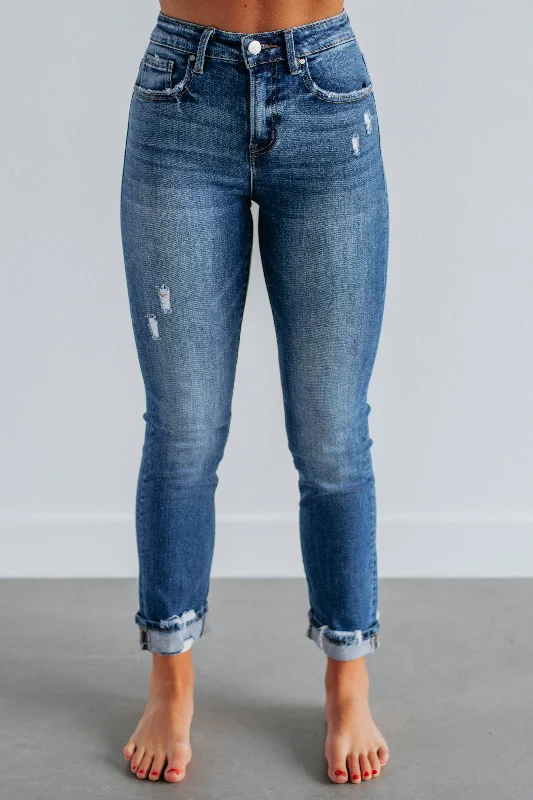 Monica Risen Jeans - Dark Wash