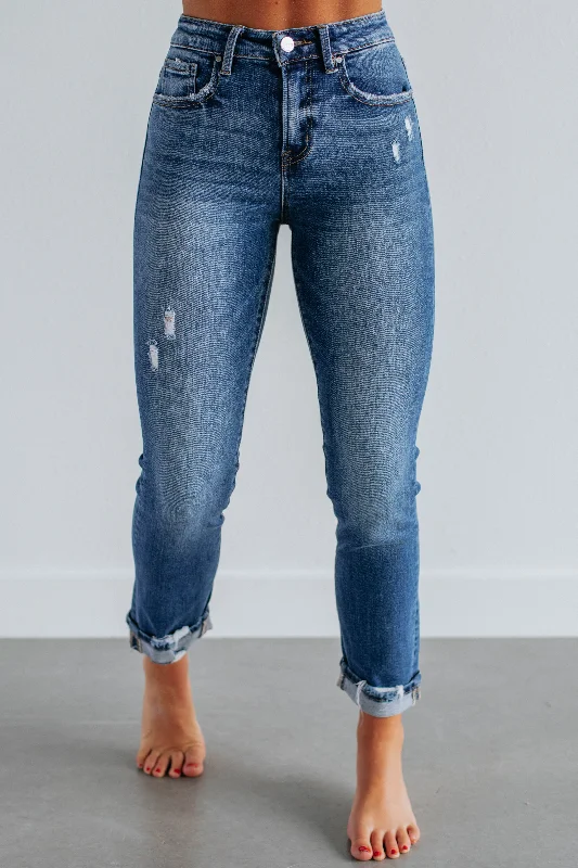 Monica Risen Jeans - Dark Wash