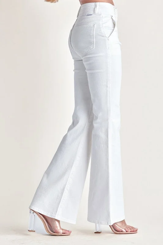 Risen - High Rise Double Waistband Flare