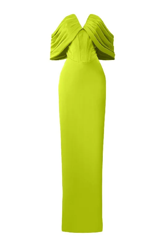 Save More Than Ever!Save More Than Ever!Equinox Sheath Off-Shoulder Silk Floor Length Dress Save More Than Ever!Save More Than Ever!Equinox Sheath Off-Shoulder Silk Floor Length Dress