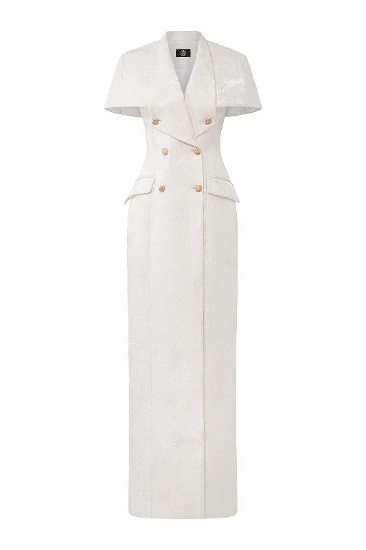 Hurry! While Supplies Last!Hurry! While Supplies Last!Euphoria Sheath Double Breasted Brocade Ankle Length Dress Hurry! While Supplies Last!Hurry! While Supplies Last!Euphoria Sheath Double Breasted Brocade Ankle Length Dress