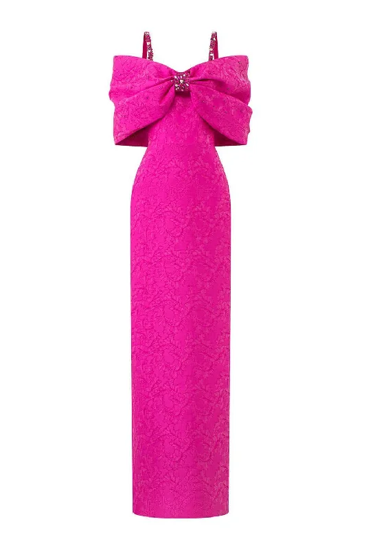 Your Shopping Wish, Our Discount Command!Your Shopping Wish, Our Discount Command!Fortuity Pegged Cold Shoulder Sleeved Jacquard Floor Length Dress Your Shopping Wish, Our Discount Command!Your Shopping Wish, Our Discount Command!Fortuity Pegged Cold Shoulder Sleeved Jacquard Floor Length Dress