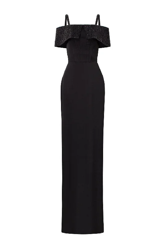 Don’t Wait – Shop Today!Don’t Wait – Shop Today!Immerse Sheath Cold Shoulder Sleeved Taffeta Silk Floor Length Dress Don’t Wait – Shop Today!Don’t Wait – Shop Today!Immerse Sheath Cold Shoulder Sleeved Taffeta Silk Floor Length Dress