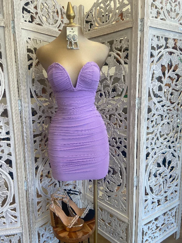More Discounts, More Joy!More Discounts, More Joy!Lavender Heart Lined Mini Dress