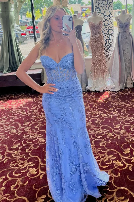 Don’t Wait – Deals Won’t Last!Don’t Wait – Deals Won’t Last!Light Purple Sweetheart Lace-Up Long Mermaid Prom Dress with Appliques Don’t Wait – Deals Won’t Last!Don’t Wait – Deals Won’t Last!Light Purple Sweetheart Lace-Up Long Mermaid Prom Dress with Appliques