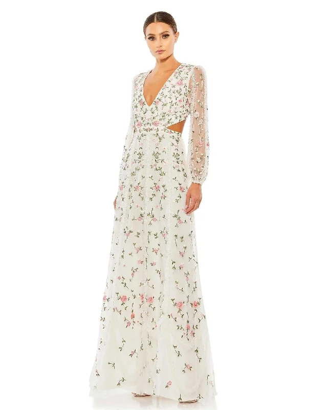 Special Discounts Inside!Special Discounts Inside!Mac Duggal 70159 Long Blouson Sleeve Formal Dress Special Discounts Inside!Special Discounts Inside!Mac Duggal 70159 Long Blouson Sleeve Formal Dress