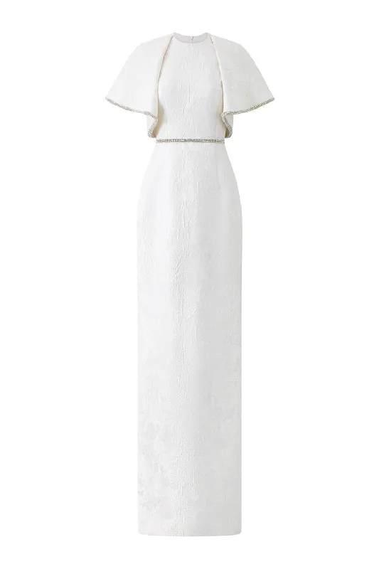 One Day Only – Huge Savings!One Day Only – Huge Savings!Mirage Sheath Stone Jacquard Floor Length Dress One Day Only – Huge Savings!One Day Only – Huge Savings!Mirage Sheath Stone Jacquard Floor Length Dress