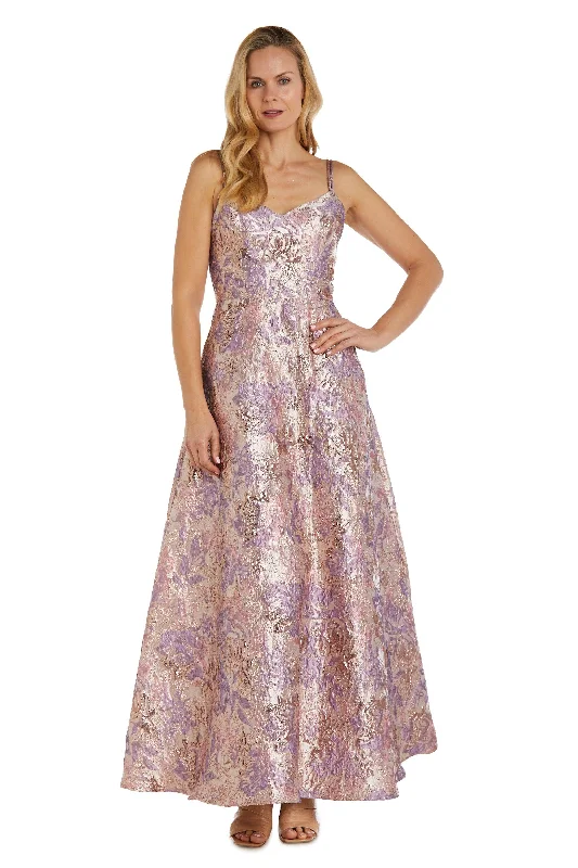 Save More Than Ever!Save More Than Ever!Nightway Long Formal Metallic Dress 22133
