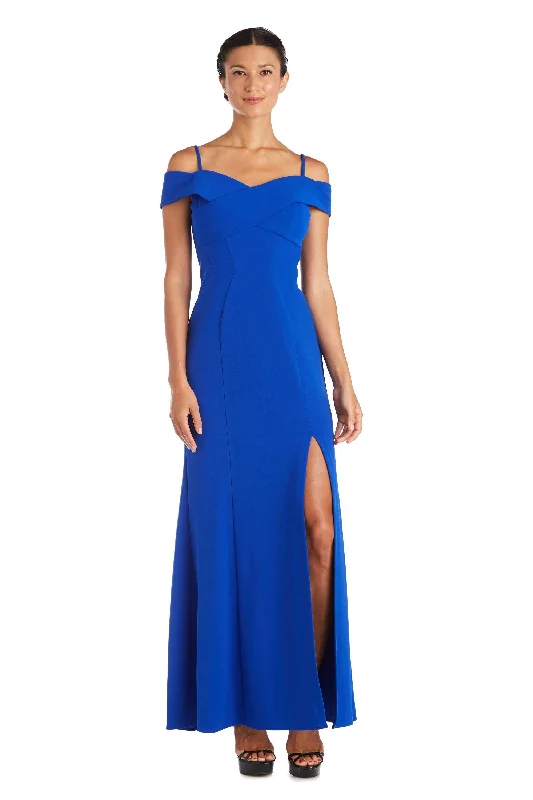 Save More with Every Purchase!Save More with Every Purchase!Nightway Long Off Shoulder Petite Formal Gown 21825P Save More with Every Purchase!Save More with Every Purchase!Nightway Long Off Shoulder Petite Formal Gown 21825P