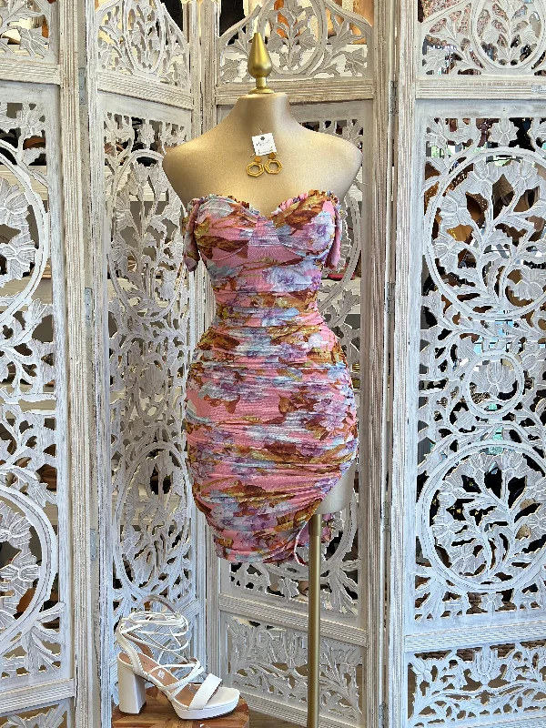 Your Shopping Spree Starts Here!Your Shopping Spree Starts Here!Pink Print Mini Dress Your Shopping Spree Starts Here!Your Shopping Spree Starts Here!Pink Print Mini Dress