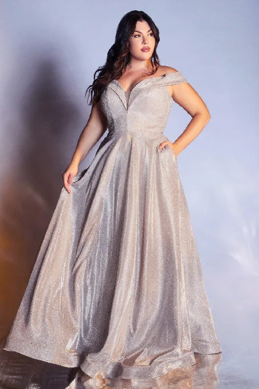 Your Dream Deal is Here!Your Dream Deal is Here!Cinderella Divine CD210C Prom Long Off Shoulder Metallic Plus Size Dress Your Dream Deal is Here!Your Dream Deal is Here!Cinderella Divine CD210C Prom Long Off Shoulder Metallic Plus Size Dress