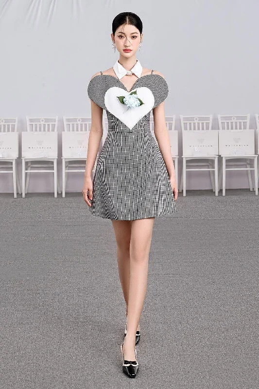 Massive Price Cuts!Massive Price Cuts!Pudding A-line Sweetheart Neck Cotton Mini Dress Massive Price Cuts!Massive Price Cuts!Pudding A-line Sweetheart Neck Cotton Mini Dress