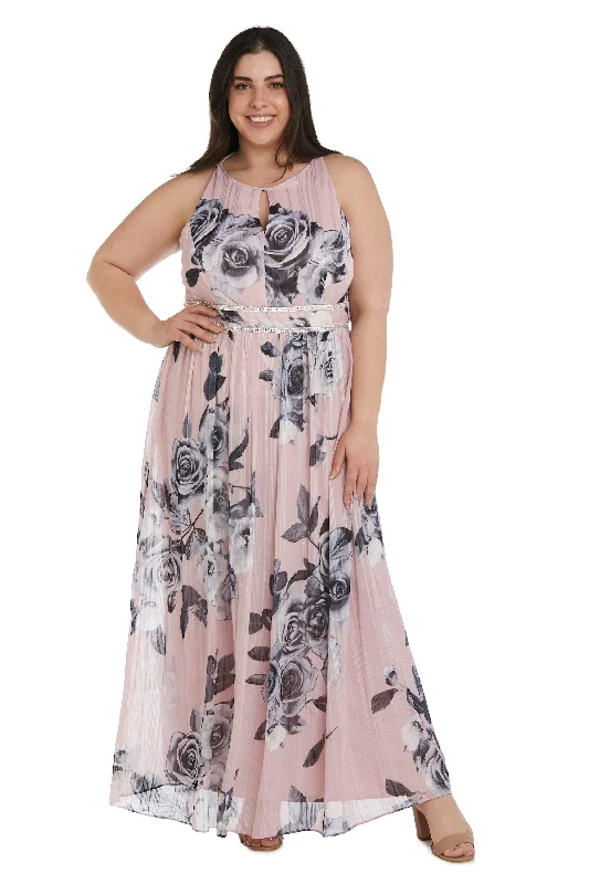 Snag the Best Prices Now!Snag the Best Prices Now!R&M Richards 7045W Long Plus Size Halter Print Gown Snag the Best Prices Now!Snag the Best Prices Now!R&M Richards 7045W Long Plus Size Halter Print Gown