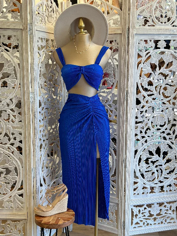 Everything Must Go!Everything Must Go!Royal Blue Pleated Set