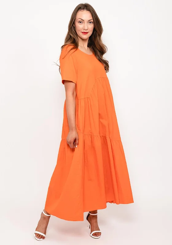 Must-Have Deals Inside!Must-Have Deals Inside!Seventy1 One Size Dome Waist Smock Maxi Dress, Orange Must-Have Deals Inside!Must-Have Deals Inside!Seventy1 One Size Dome Waist Smock Maxi Dress, Orange