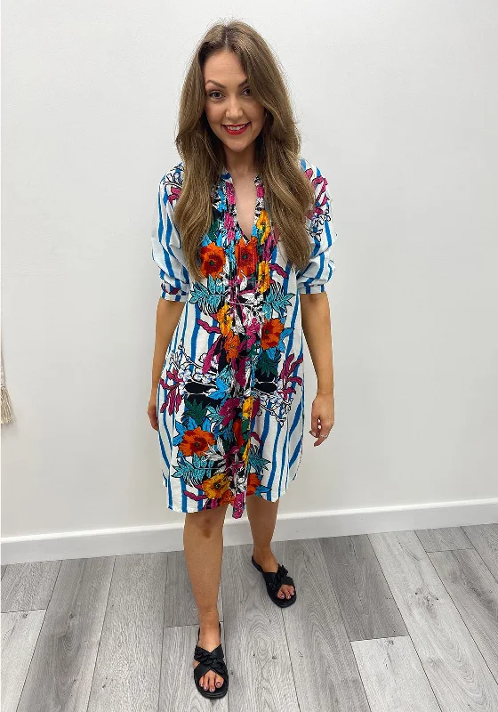 Shop Smart, Save Big!Shop Smart, Save Big!Seventy1 One Size Floral Tunic Dress, Teal Multi Shop Smart, Save Big!Shop Smart, Save Big!Seventy1 One Size Floral Tunic Dress, Teal Multi