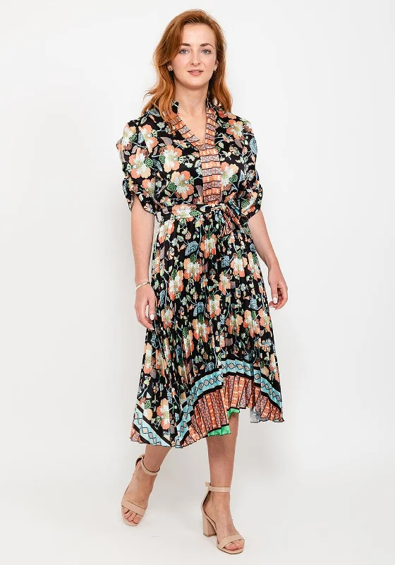 Grab Yours Before It’s Too Late!Grab Yours Before It’s Too Late!Seventy1 One Size Pleat Print Midi Dess, Black Multi Grab Yours Before It’s Too Late!Grab Yours Before It’s Too Late!Seventy1 One Size Pleat Print Midi Dess, Black Multi
