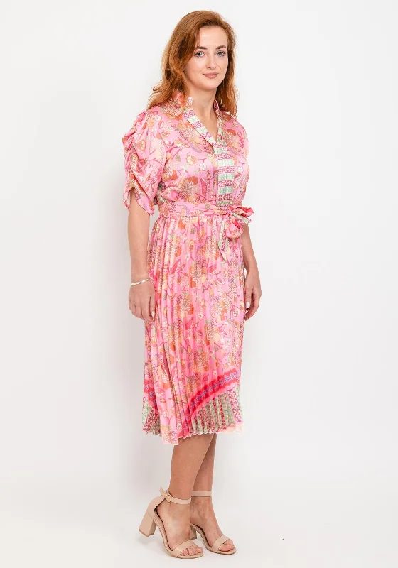 Enjoy Huge Discounts Now!Enjoy Huge Discounts Now!Seventy1 One Size Pleat Print Midi Dess, Pink Multi Enjoy Huge Discounts Now!Enjoy Huge Discounts Now!Seventy1 One Size Pleat Print Midi Dess, Pink Multi
