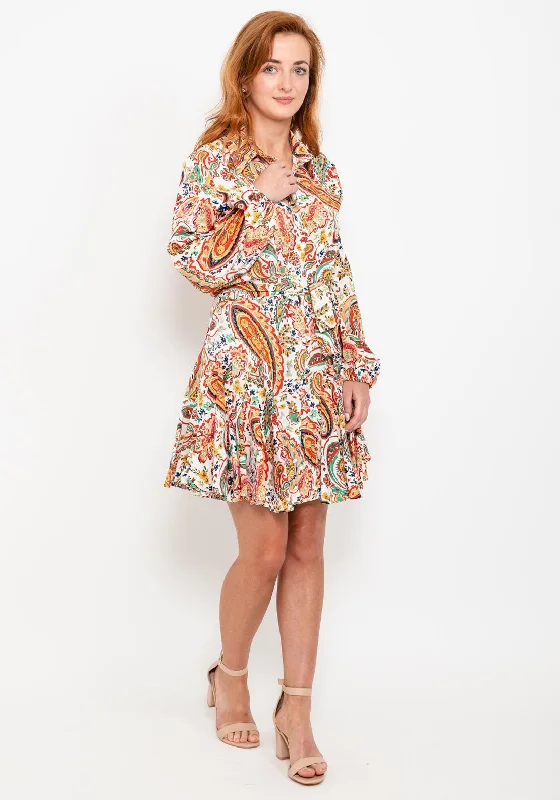 Buy One, Get One Free!Buy One, Get One Free!Seventy1 Paisley Pleated Mini Shirt Dress, Yellow Multi Buy One, Get One Free!Buy One, Get One Free!Seventy1 Paisley Pleated Mini Shirt Dress, Yellow Multi