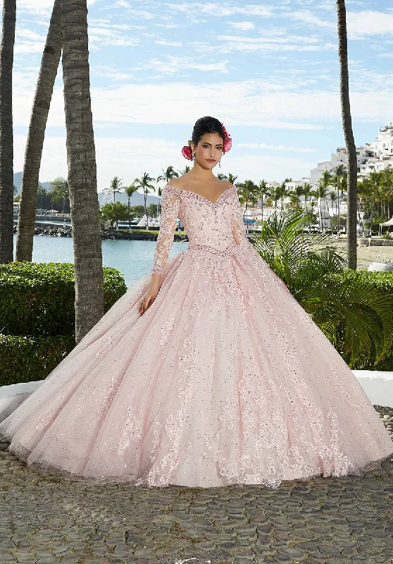 Hurry! While Supplies Last!Hurry! While Supplies Last!Vizcaya by Morilee Sparkle Tulle Quince Dress 89360 Hurry! While Supplies Last!Hurry! While Supplies Last!Vizcaya by Morilee Sparkle Tulle Quince Dress 89360