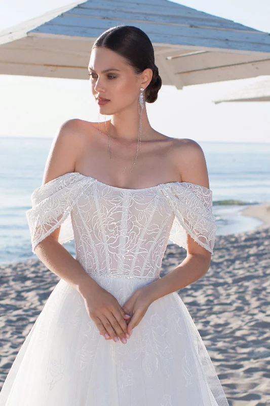 Save More Than Ever!Save More Than Ever!Stunning Off-Shoulder Wedding Gown