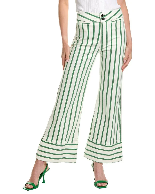 Shop Early, Save Big!Shop Early, Save Big!ASKK NY Green Brighton Stripe Wide Leg Jean