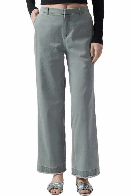 Buy One, Get One Free!Buy One, Get One Free!Cotton Twill Boyfriend Pant In Olive Drab