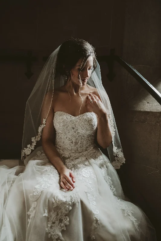 The Best Deals Won’t Wait!The Best Deals Won’t Wait!David's Bridal Sheer Lace and Tulle Ball Gown WG3861 The Best Deals Won’t Wait!The Best Deals Won’t Wait!David's Bridal Sheer Lace and Tulle Ball Gown WG3861
