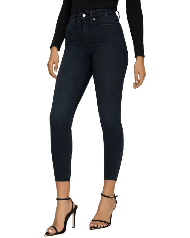 Hottest Discounts of the Year!Hottest Discounts of the Year!GOOD AMERICAN Good Waist Blue Raw Hem Crop Jean