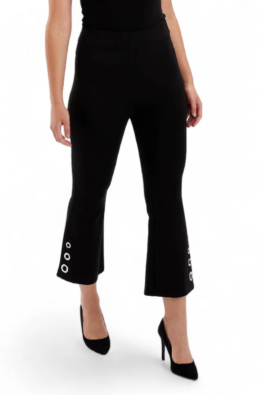Bigger Savings, Better Shopping!Bigger Savings, Better Shopping!Grommet Detail Pants In Black