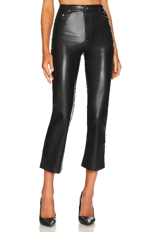 Limited Time Offer!Limited Time Offer!Hanie Vegan Leather Pant In Black