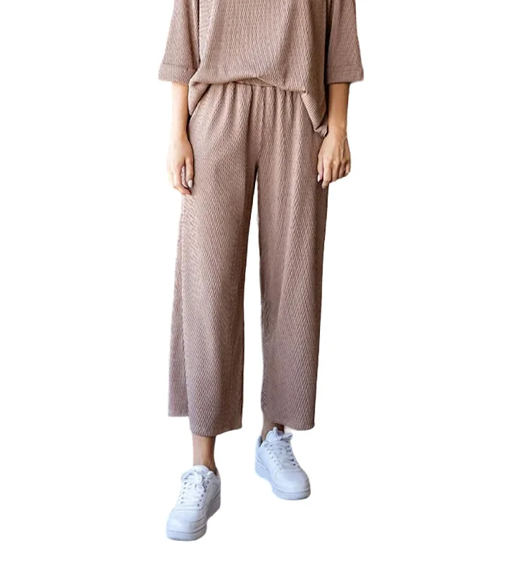 Flash Sale – Act Fast!Flash Sale – Act Fast!Jacquard Textured Crop Pants - Reg/curvy In Mocha