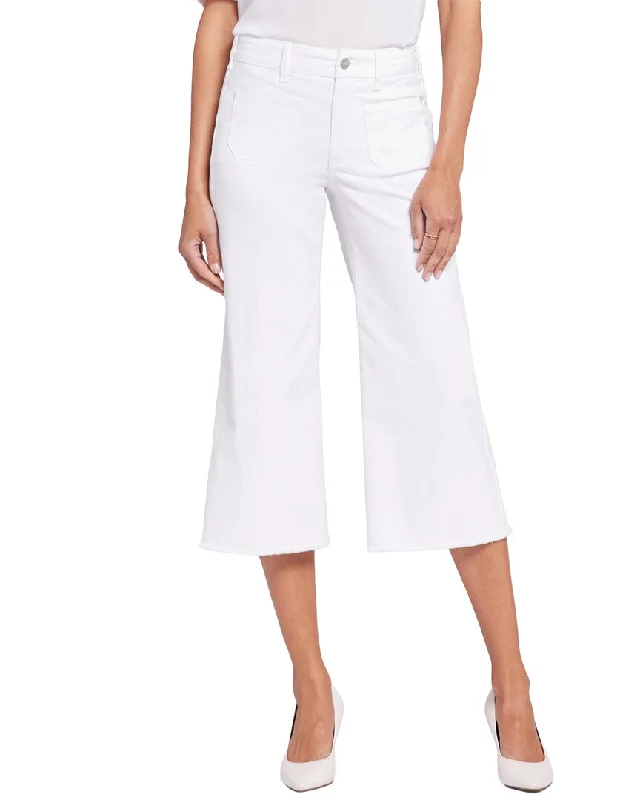 Exclusive Savings This Week!Exclusive Savings This Week!NYDJ Petite Patchie Major Wide Leg Capri Optic White Jean